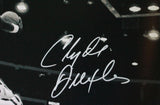 Clyde Drexler Autographed Portland 16x20 B/W Dunk Photo- JSA W