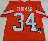 Thurman Thomas Signed Oklahoma State Cowboys Jersey (Beckett) Bills Running Back