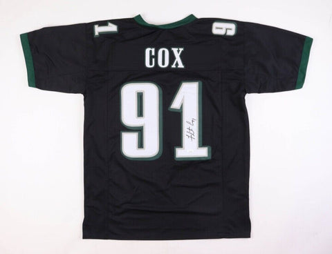 Fletcher Cox Signed Philadelphia Eagles Black Jersey (JSA COA) 4xPro Bowl D.T.