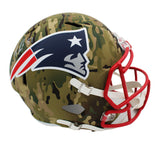 Rob Gronkowski Signed New England Patriots Speed Full Size Camo NFL Helmet