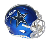 Tony Dorsett Autographed Dallas Cowboys Flash Mini Helmet Beckett 36231
