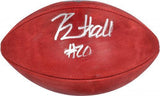 Breece Hall New York Jets Autographed NFL Duke Full Color Football