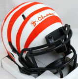 Ja'Marr Chase Autographed Bengals Lunar Speed Mini Helmet *Top -Beckett W Holo