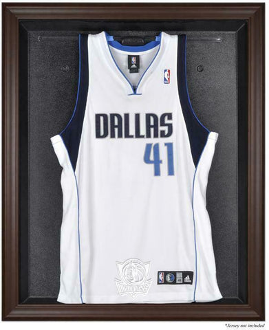 Dallas Mavericks Brown Framed Jersey Display Case - Fanatics Authentic