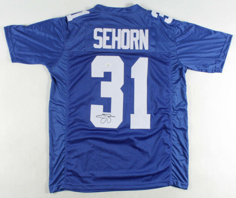 Jason Sehorn Signed New York Giants Jersey (JSA COA) Super Bowl XXXV Champion