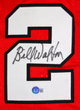 Bill Walton Autographed Red Pro Basketball Jersey-Beckett W Hologram *Black