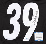 Fast Willie Parker Signed Steelers Jersey (Beckett COA) 2xSuper Bowl Champion RB