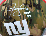 Lawrence Taylor Signed Giants Authentic Camo F/S Helmet w/ HOF- Beckett W *White