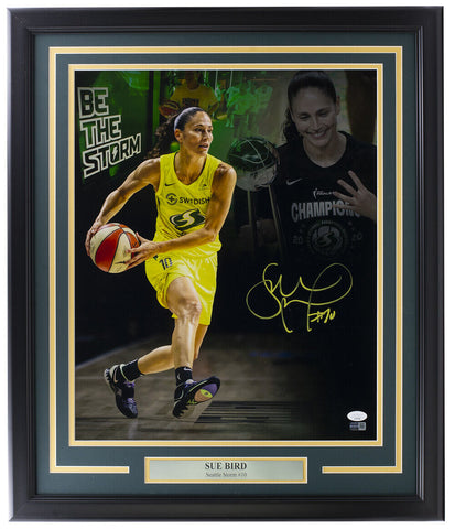 Sue Bird Signed Framed 16x20 Seattle Storm WNBA Collage Photo JSA Steiner