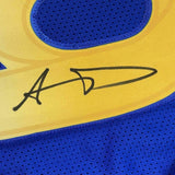 FRAMED Autographed/Signed AARON DONALD 33x42 Los Angeles Royal Jersey JSA COA