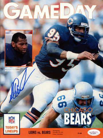 Richard Dent Signed Chicago Bears 11/28/1991 Gameday Magazine JSA 37722