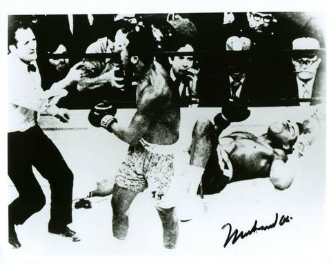 Muhammad Ali Boxing Signed Authentic 8X10 Photo Vs Frazier PSA/DNA #T08240