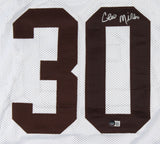 Cleo Miller Signed Browns Jersey (Beckett COA) Cleveland Full Back 1975-1982