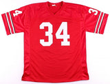 Carlos Hyde Signed Ohio State Buckeyes Home Jersey (S.C. COA) 49ers Running Back