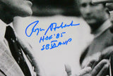 Roger Staubach Autographed Cowboys 16x20 B&W Photo w/2 Insc.- Beckett W Hologram