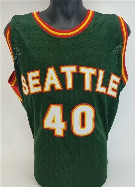 Seattle Supersonics Gary Payton Autographed Green Authentic