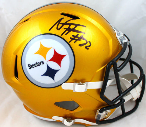 Najee Harris Autographed Pittsburgh Steelers F/S Flash Speed Helmet-Fanatics