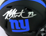 Michael Strahan Autographed New York Giants Eclipse Mini Helmet - Beckett W Auth