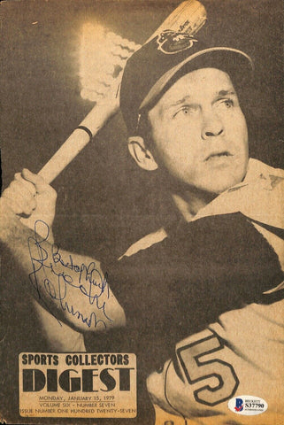Brooks Robinson Signed Baltimore Orioles Sports Collectors Digest Cover BAS