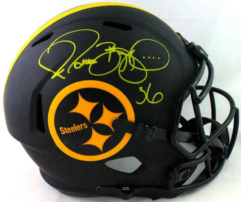 Jerome Bettis Signed Steelers F/S Eclipse Speed Helmet- Beckett W Auth *Yellow