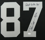 DAVE CASPER (Raiders black SKYLINE) Signed Autographed Framed Jersey JSA