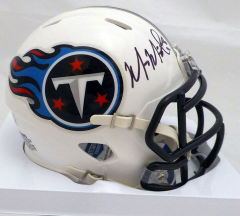 Marcus Mariota Autographed Titans Speed Mini Helmet (Smudged) Beckett COA K13709