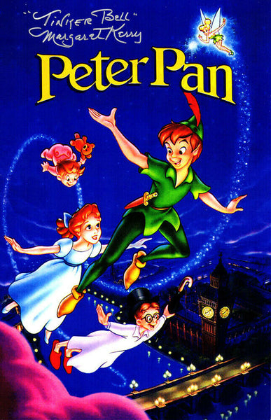 Margaret Kerry Signed 'Peter Pan' 11x17 Movie Poster w/Tinker Bell - SCHWARTZ