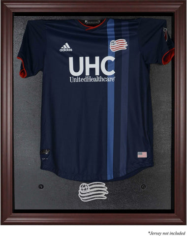 New England Revolution Mahogany Framed Team Logo Jersey Display Case