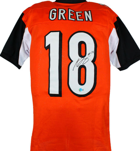 AJ Green Autographed Orange Pro Style Jersey-Beckett W Hologram *Black