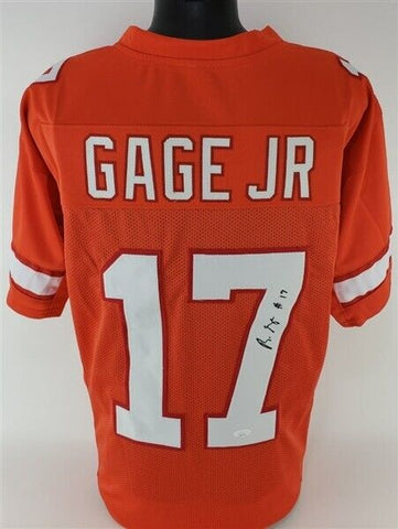 Russell Gage Signed Buccaneers Creamsicle Jersey (JSA COA) / Tampa Bay Receiver