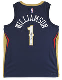 Pelicans Zion Williamson Signed Navy Blue Nike Swingman Jersey Fanatics COA