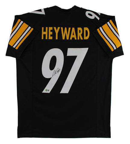Cam Heyward Authentic Signed Black Pro Style Jersey Autographed BAS Witnessed