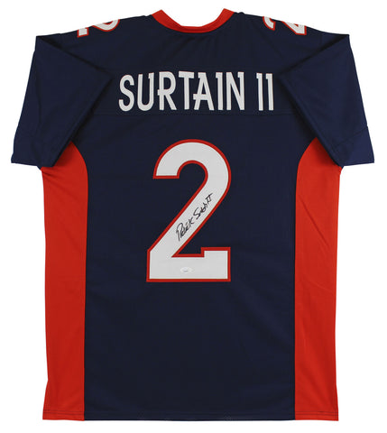 Patrick Surtain II Authentic Signed Navy Blue Pro Style Jersey JSA Witnessed