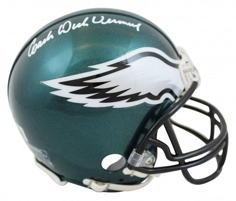 Coach Dick Vermeil Signed Philadelphia Eagle Mini Helmet (Beckett) Super Bowl XV