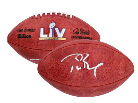TOM BRADY Autographed Buccaneers Super Bowl LV Authentic Football FANATICS