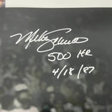 FRAMED Autographed/Signed MIKE SCHMIDT 500th HR Inscription 16x20 Photo JSA COA