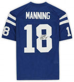 FRMD Peyton Manning Indianapol Colts Signed Mitchell & Ness Blue Auth Jersey