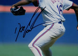 Doc Gooden Autographed NY Mets 8x10 Pitching Photo- MLB Authenticated *Black