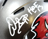Warren Sapp Autographed Buccaneers 97-13 Speed Mini Helmet w/HOF-Beckett W Holo