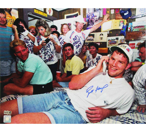 Brett Favre Signed Green Bay Packers Unframed 16x20 Photo - Draft Day Call