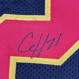 Autographed/Signed Clyde Edwards-Helaire Kansas City Black Jersey Beckett COA
