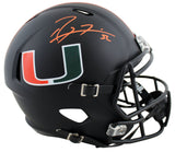 Miami Ray Lewis Authentic Signed Black Full Size Speed Rep Helmet BAS Witnessed
