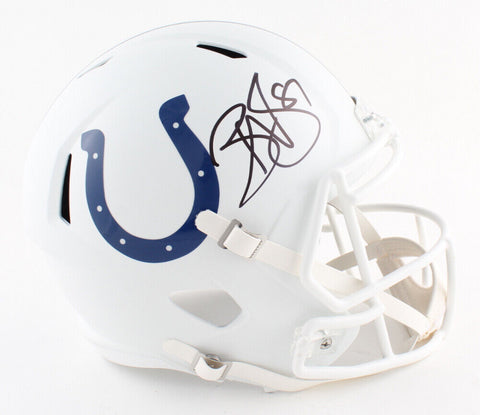 Reggie Wayne Signed Indianapolis Colts Full Sized Helmet (PSA COA)