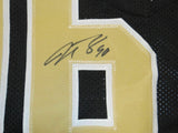 Justin Smith Autographed Black College Style Jersey- JSA Witnessed Auth