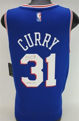 Seth Curry "Equality" Signed Philadelphia 76ers NBA Swingman Jersey (JSA COA)