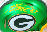 Jordy Nelson Autographed Green Bay Packers Flash Speed Mini Helmet-BeckettW Holo