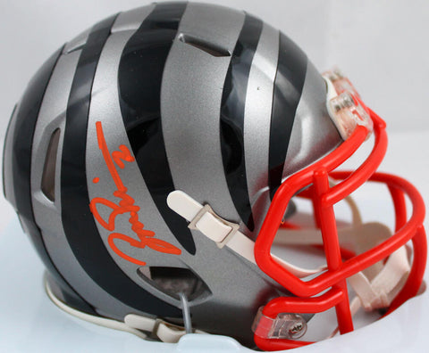 Boomer Esiason Signed Bengals Flash Speed Mini Helmet-Beckett W Hologram *Orange