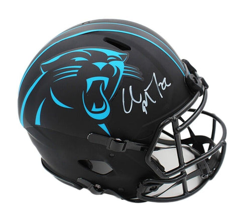 Christian McCaffrey Signed Carolina Panthers Speed Authentic Eclipse NFL Helmet