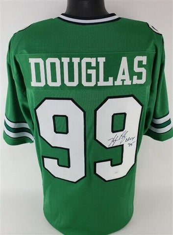 Hugh Douglas Signed New York Jets Jersey (JSA COA) 3xPro Bowl Defensive End