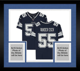 Framed Leighton Vander Esch Dallas Cowboys Autographed Navy Nike Limited Jersey
